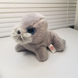 Ty Beanie Boo Wiggy The Gray Seal Plush Ocean Wildlife Animal